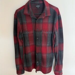Express Men's Plaid Shirt flannel in Red and Black